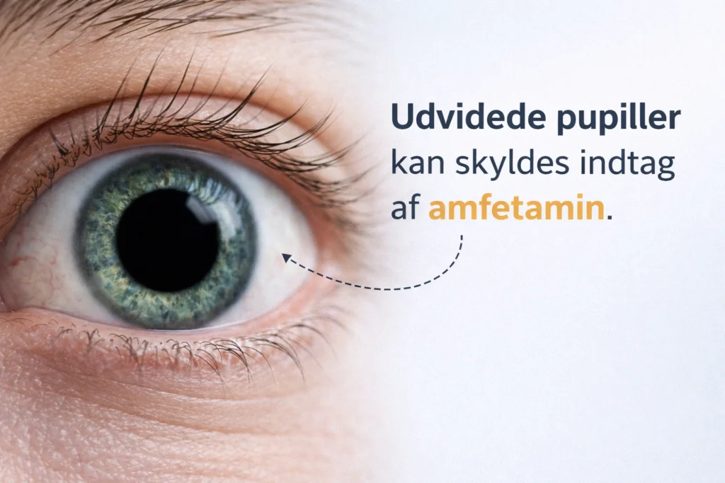 udvidede pupiller amfetamin