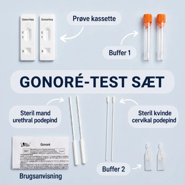 Gonorre Test – 2.stk. Hjemmetest til mænd og kvinder