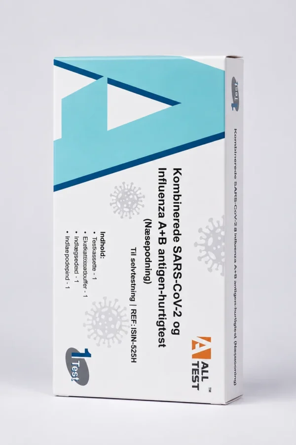 Kombineret virusantigen-hurtigtest covid og influenza selvtest